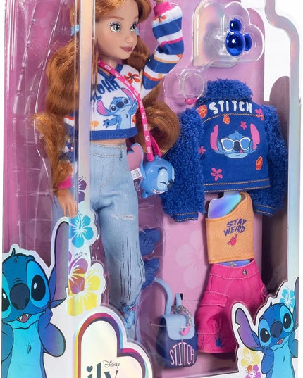 DISNEY ILY 4EVER madinga 30 cm lėlė su Stitch motyvais ir priedais