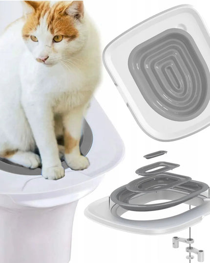 DKM katės tualeto sėdynė – mokomoji sistema WC naudojimui