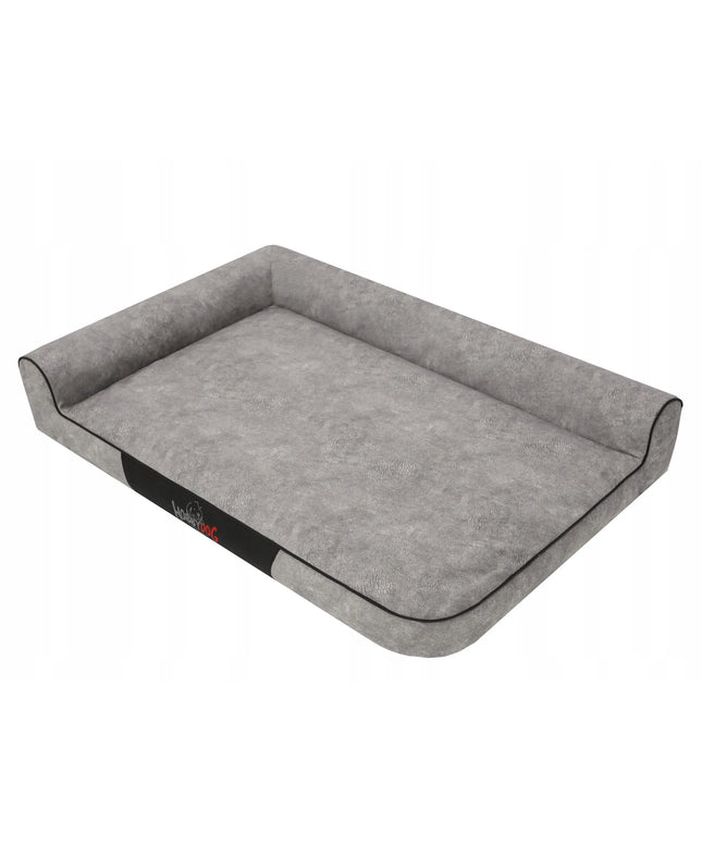 Doggy Best XL pilkos spalvos stačiakampis šuns guolis, 100x66 cm