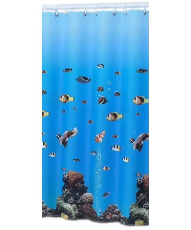 Dowika stora dušo užuolaida, tekstilinė PE 180x180 cm, mėlyna