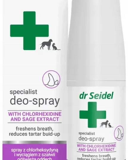 Dr Seidel burnų higienos purškiklis su chlorheksidinu šunims ir katėms, 50 ml