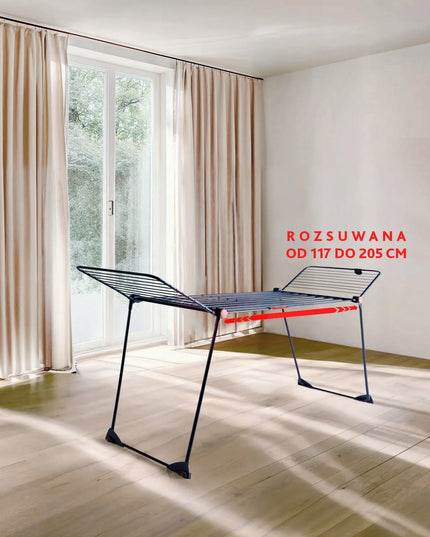 Drabužių džiovykla VILEDA Infinity Flex Ultimate, juoda