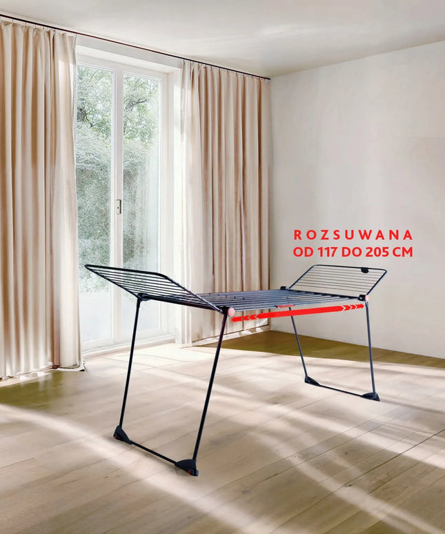 Drabužių džiovykla VILEDA Infinity Flex Ultimate, juoda