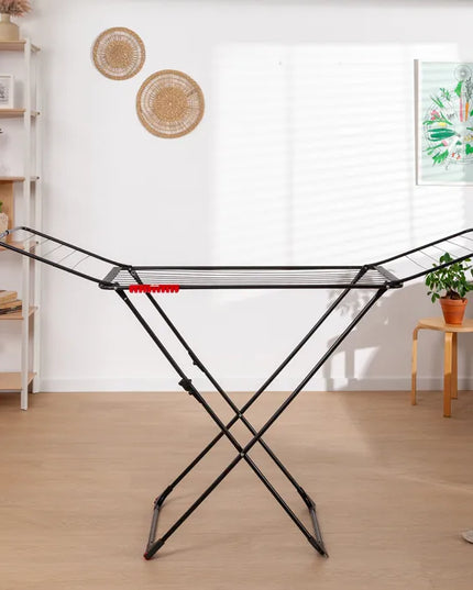 Drabužių džiovyklė Vileda Universal su ratukais, elegantiška juoda