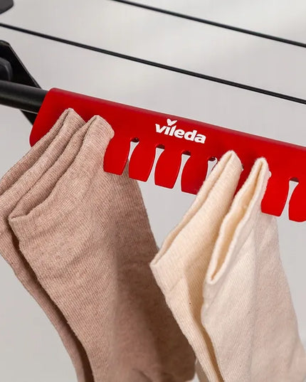 Drabužių džiovyklė Vileda Universal su ratukais, elegantiška juoda