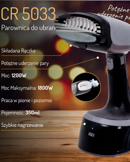 Drabužių garintuvas 1800W Steamer Lyginimo sistema Greitas įkaitimas