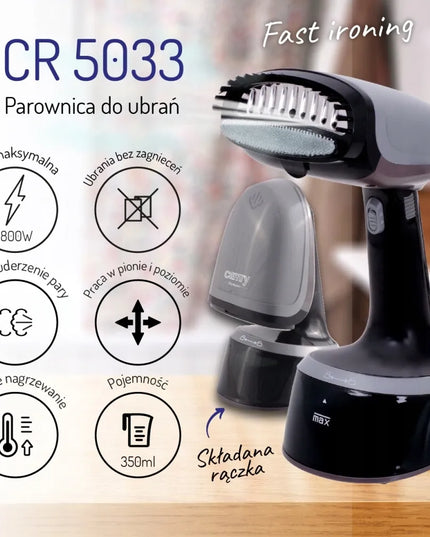 Drabužių garintuvas 1800W Steamer Lyginimo sistema Greitas įkaitimas