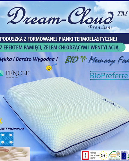 DreamCloud vėsinanti ventiliuojama pagalvė 58x35x11