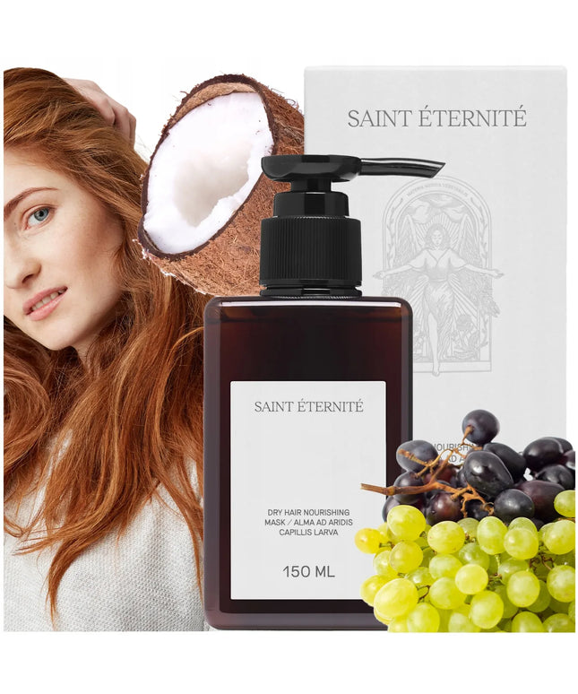 Drėkinamoji plaukų kaukė sausiems plaukams su aliejais ir pantenoliu Saint Éternité 150 ml