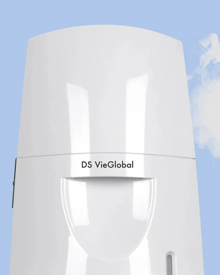 Drėkintuvas su terminio druskos tirpalo garintuvu ir laikmačiu