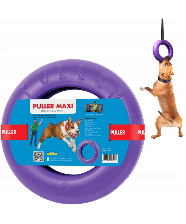 Dresiravimo žiedas šunims PULLER MAXI 30 cm – idealus didelėms ir vidutinėms veislėms
