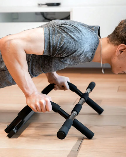 DrFit daugiafunkcis prisitraukimų skersinis ir lygiagretės durų staktai