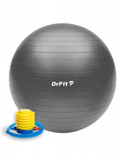 DrFit fitneso mankštos kamuolys 75 cm + pompa