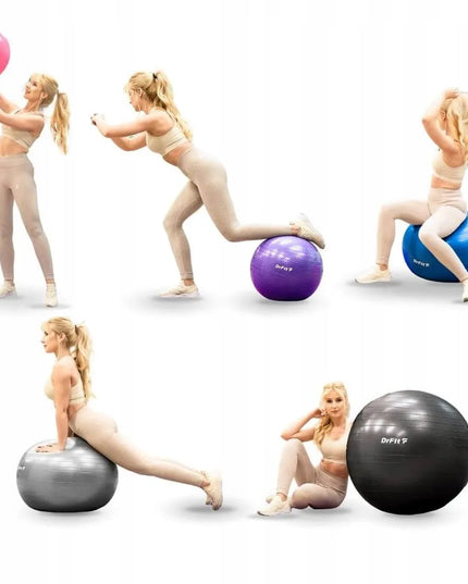 DrFit fitneso mankštos kamuolys 75 cm + pompa
