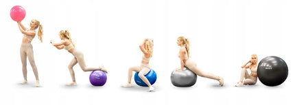 DrFit gimnastikos kamuolys 45 cm rožinis su pompa