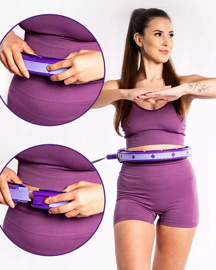 DrFit Hula Hop Premium su skaitikliu lieknėjimui, fitnesui ir kalorijų deginimui