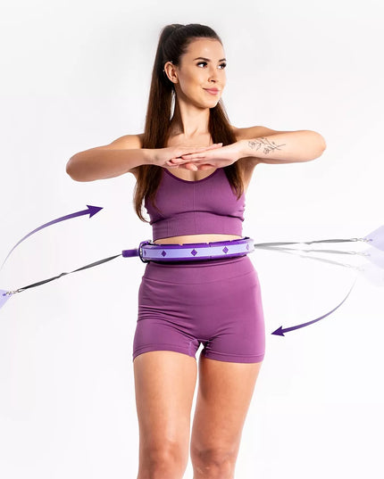 DrFit Hula Hop Premium su skaitikliu lieknėjimui, fitnesui ir kalorijų deginimui