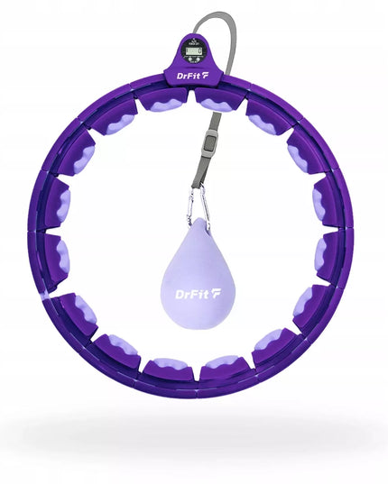 DrFit Hula Hop Premium su skaitikliu lieknėjimui, fitnesui ir kalorijų deginimui