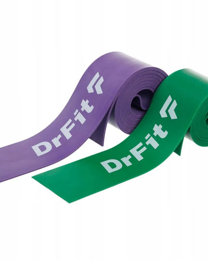 DrFit kompresinė reabilitacinė guminė juosta, ilga ir patvari, žalia