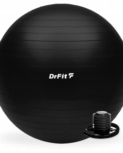 DRFIT mankštos ir gimnastikos kamuolys su pompa joga pilates Ø85