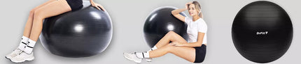 DRFIT mankštos ir gimnastikos kamuolys su pompa joga pilates Ø85