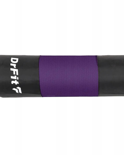 DrFit mankštos kilimėlis 180x60x1 cm, violetinis, jogai ir pilatesui + dėklas