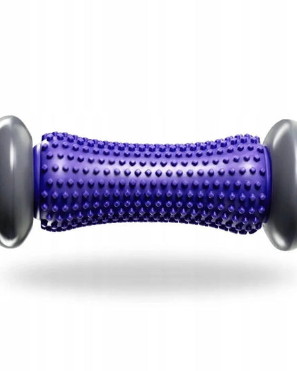 DrFit masažinis volas su spygliukais, reabilitacinis, fioletinis, 17 cm