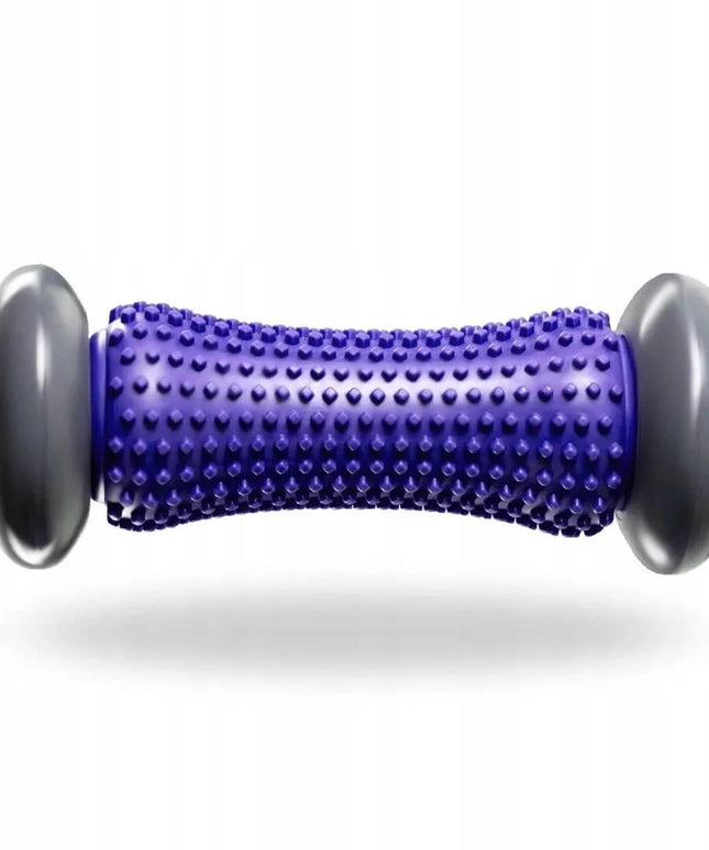 DrFit masažinis volas su spygliukais, reabilitacinis, fioletinis, 17 cm