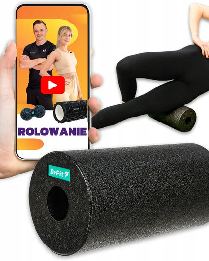 DrFit masažo volas – lygus volas nugaros masažui, mankštai ir reabilitacijai