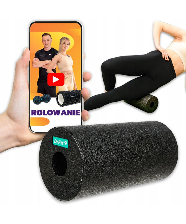 DrFit masažo volas – lygus volas nugaros masažui, mankštai ir reabilitacijai