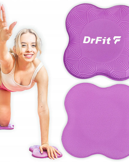 DrFit minkštos amortizuojančios jogos pagalvėlės keliams, rankoms ir klubams, 2 vnt.