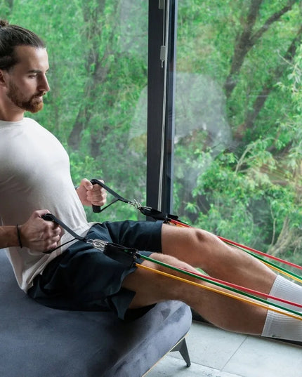 DrFit pasipriešinimo gumų rinkinys – 5 profesionalios mankštos gumos