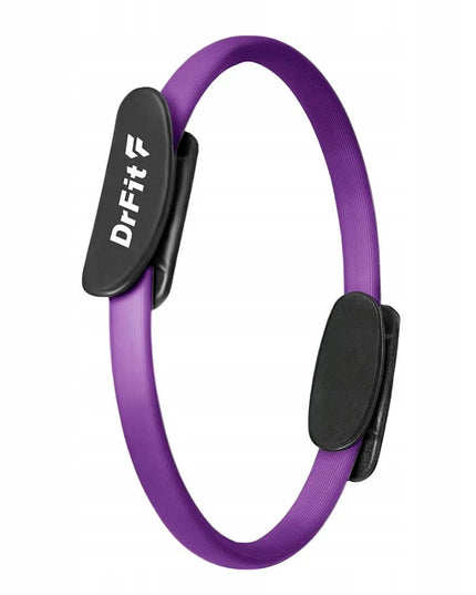 DrFit pilateso žiedas, mankštos lankas, jogos ratas, 36 cm, violetinis