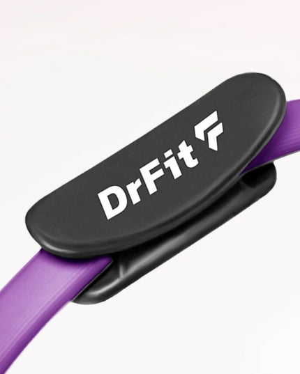 DrFit pilateso žiedas, mankštos lankas, jogos ratas, 36 cm, violetinis