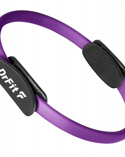 DrFit pilateso žiedas, mankštos lankas, jogos ratas, 36 cm, violetinis
