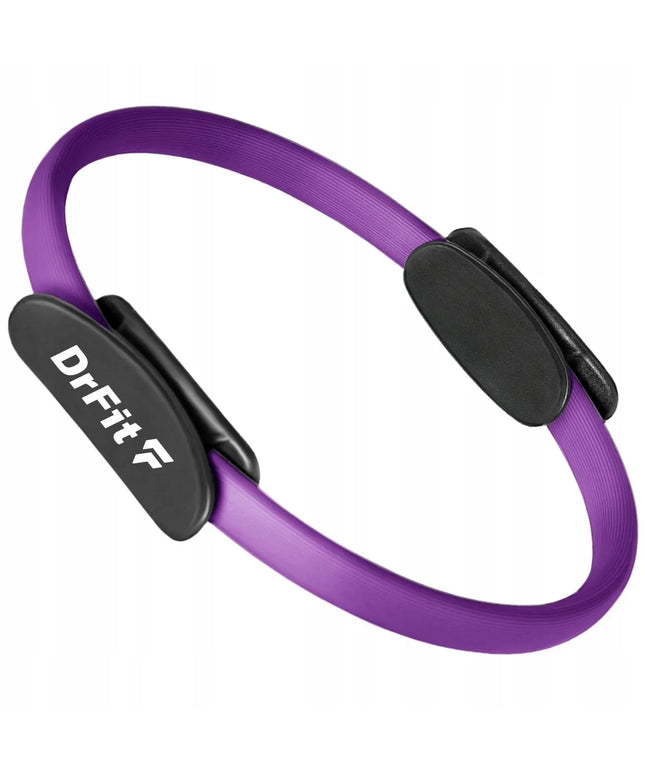 DrFit pilateso žiedas, mankštos lankas, jogos ratas, 36 cm, violetinis