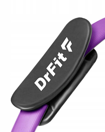 DrFit pilateso žiedas, mankštos lankas, jogos ratas, 36 cm, violetinis