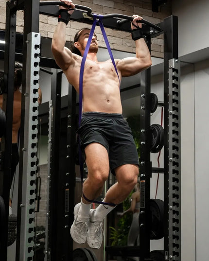 DrFit Power Band pasipriešinimo guma fitnesui ir pilatesui, pasipriešinimas 22 - 34 kg, patvari