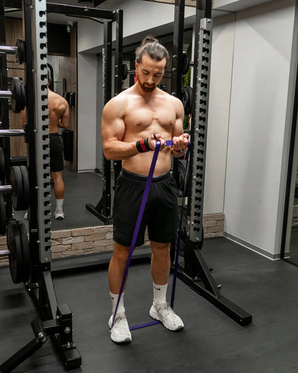 DrFit Power Band pasipriešinimo guma fitnesui ir pilatesui, pasipriešinimas 22 - 34 kg, patvari