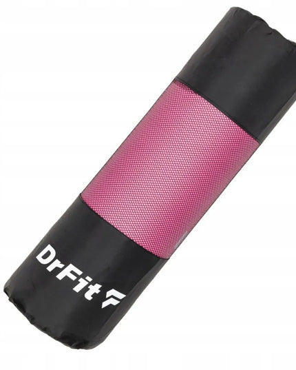 DrFit storo mankštos ir jogos kilimėlio 1 cm, patvarus fitneso kilimėlis, rožinis