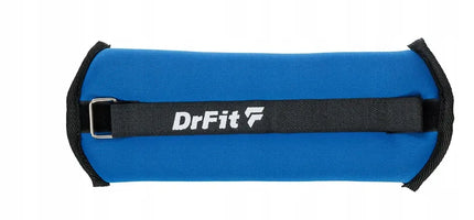 DrFit svoriai kulkšnims ir riešams fitnesui treniruotėms 2x 1kg mėlyni