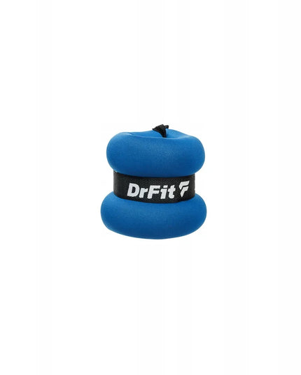 DrFit svoriai kulkšnims ir riešams fitnesui treniruotėms 2x 1kg mėlyni