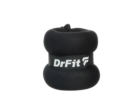 DrFit svorių rinkinys kulkšnims ir riešams 2x 2kg, juodi, patvarūs