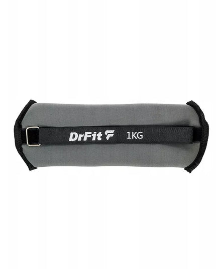 DrFit svorių rinkinys kulkšnims ir riešams fitnesui 2x 2 kg pilki