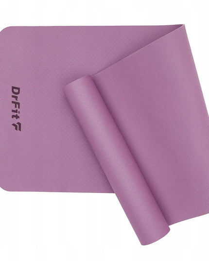 DrFit TPE mankštos kilimėlis su dėklu, skirtas jogai, fitnesui ir pilatesui, patvarus