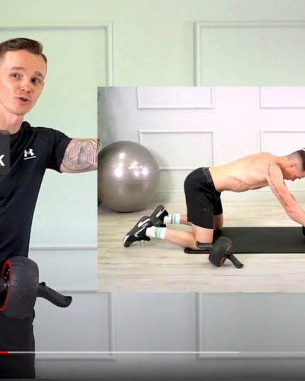 DrFit TVIRTAS IR PATIKIMAS PILVO PRESO TRENIRUOKLIS ABS ROLLER SU NEMOKAMA TRENIRUOTE