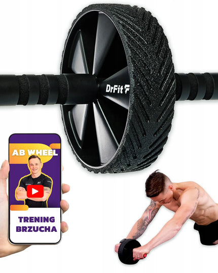DrFit TVIRTAS IR PATIKIMAS PILVO PRESO TRENIRUOKLIS ABS ROLLER SU NEMOKAMA TRENIRUOTE