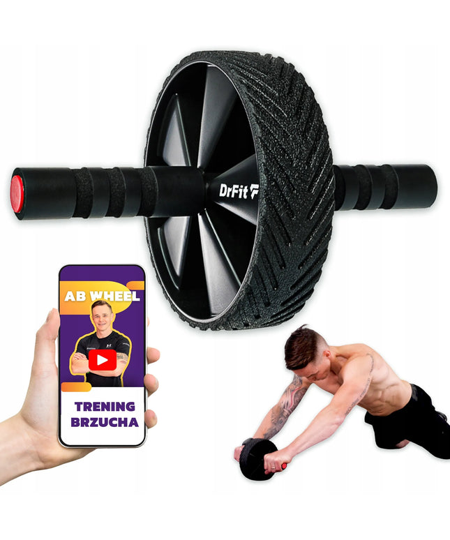DrFit TVIRTAS IR PATIKIMAS PILVO PRESO TRENIRUOKLIS ABS ROLLER SU NEMOKAMA TRENIRUOTE