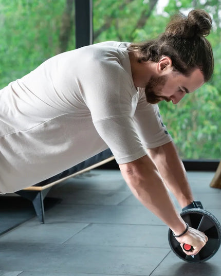DrFit TVIRTAS IR PATIKIMAS PILVO PRESO TRENIRUOKLIS ABS ROLLER SU NEMOKAMA TRENIRUOTE