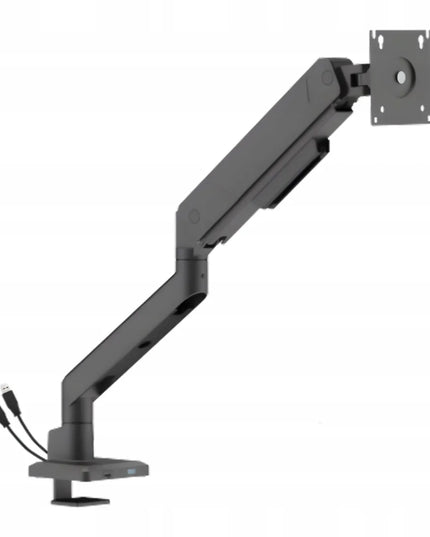 Dujinis monitoriaus laikiklis 17-45" 16kg USB šakotuvas VESA Spacetronik juodas